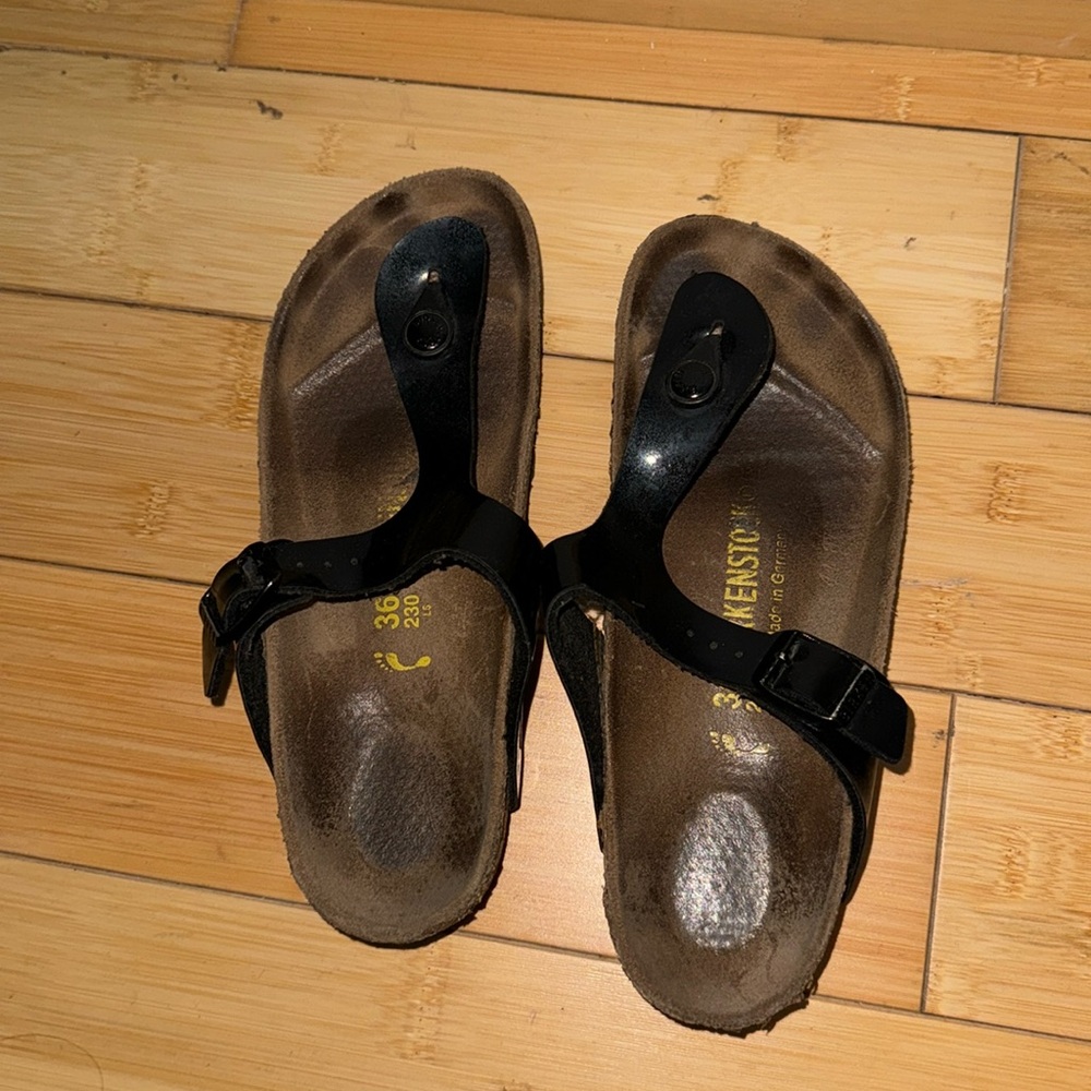 Black Patent Leather Birkenstocks